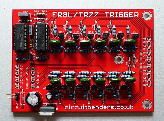 Roland TR77 trigger interface DIY PCB