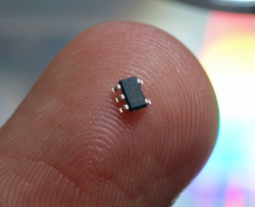 LTC1799 on fingertip