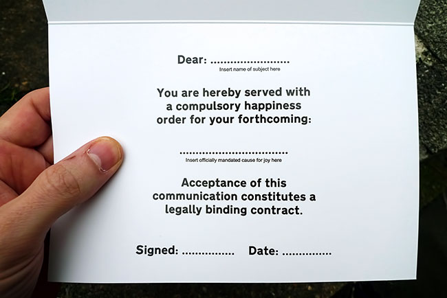 Jesus card inside